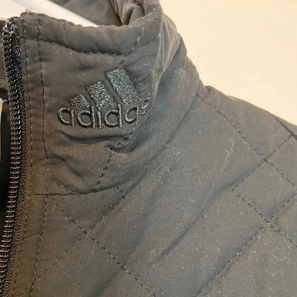ADIDAS Lightweight Black Quilted Puffer Jacket Womans L Black - Picture 5 of 6
